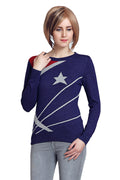 Self Designed Round Neck Winter Top