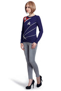 Self Designed Round Neck Winter Top