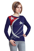 Self Designed Round Neck Winter Top