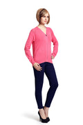 Solid Front Zipper Cardigan - MODA ELEMENTI