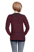 Basic Striped Round Neck Pullover