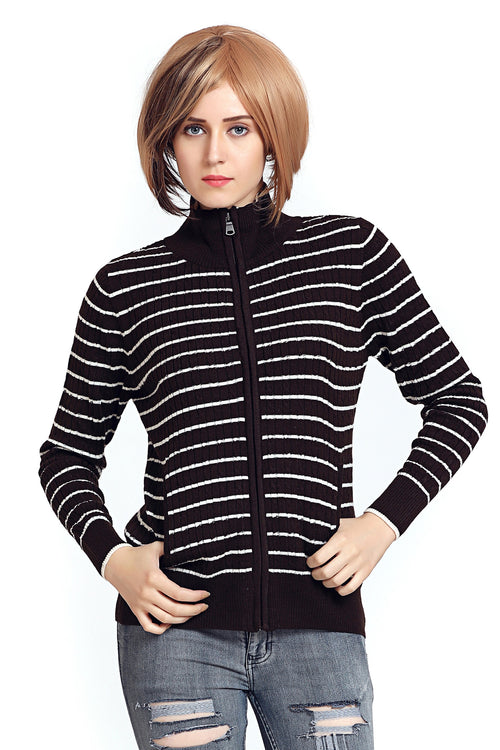 Full Sleeve Full Zipper Cardigan - MODA ELEMENTI