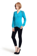 Solid Front Zipper Cardigan - MODA ELEMENTI