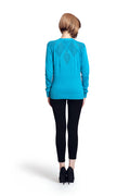 Solid Front Zipper Cardigan - MODA ELEMENTI