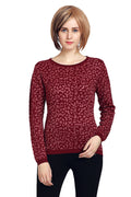 Pug Mark Wine Knit Jumper - MODA ELEMENTI