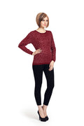 Pug Mark Wine Knit Jumper - MODA ELEMENTI
