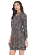 One Shoulder Enigma Midi Dress