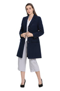 Solid Navy Coat
