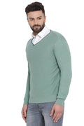 Axmann Solid V Neck Sweater