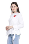 Full Sleeve Self Designed Casual Shirt