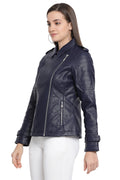 Wandered Solid Biker Jacket