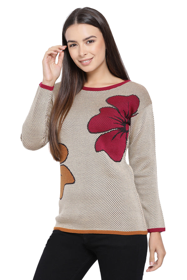 Wild Flower Casual Jumper
