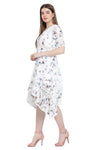 Flying Birds A-Line Midi Dress