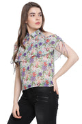 Formal Smart Floral Top