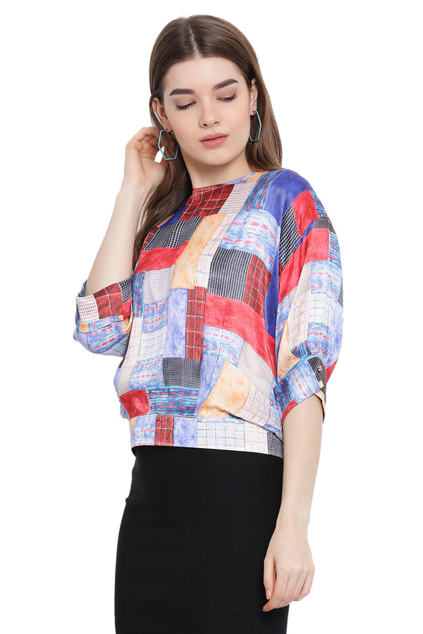 Multicolor Blocked Maze Top