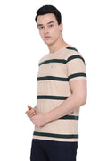 Axmann Round Neck Regular Striped T-Shirt