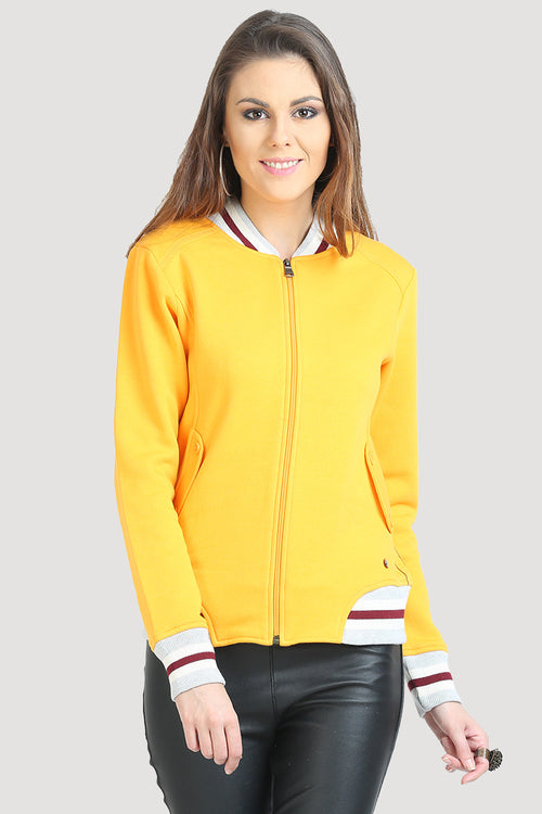 Basic Front Zipper Sweatshirt - MODA ELEMENTI