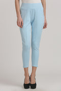 Sky Blue Solid Jegging