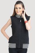 Front Zipper Designed Sweatshirt - MODA ELEMENTI