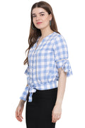 Puffy Knots Casual Shirt Top