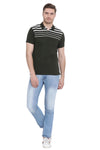 Axmann Panel Stripe Polo T-shirt