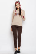 Mandala Print Detail Sweatshirt - MODA ELEMENTI