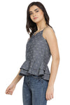 Self Designed Strap Casual Top