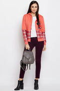 Love Patch Zipper Hood Sweatshirt
