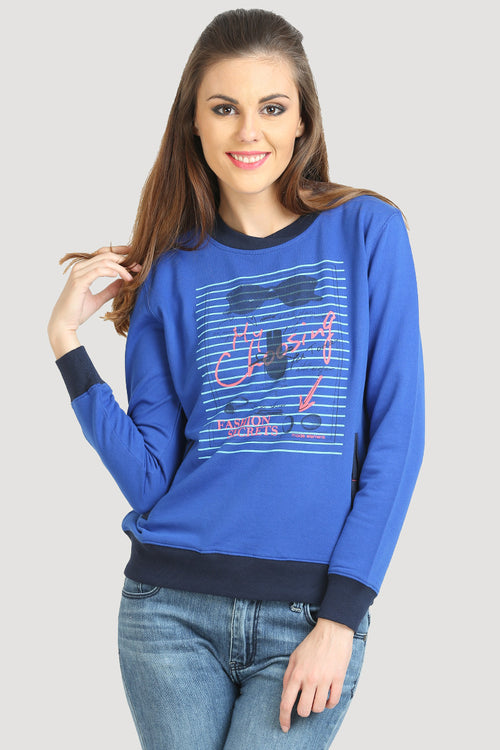 Casual Printed Sweatshirt - MODA ELEMENTI