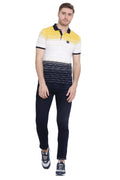 Ombre Striper Polo T shirt