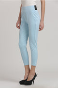 Sky Blue Solid Jegging