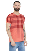 Axmann Shaded Check Casual T-Shirt