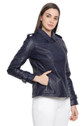 Wandered Solid Biker Jacket