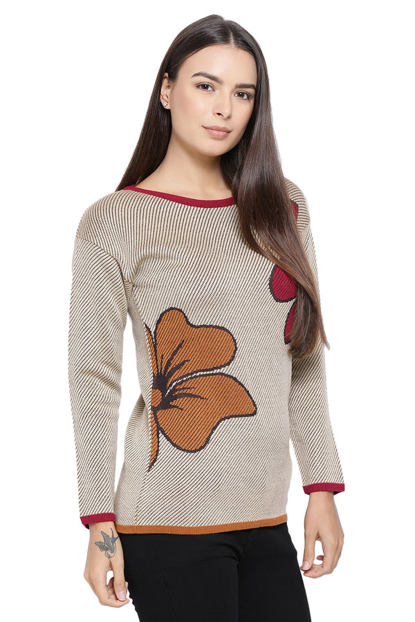 Wild Flower Casual Jumper