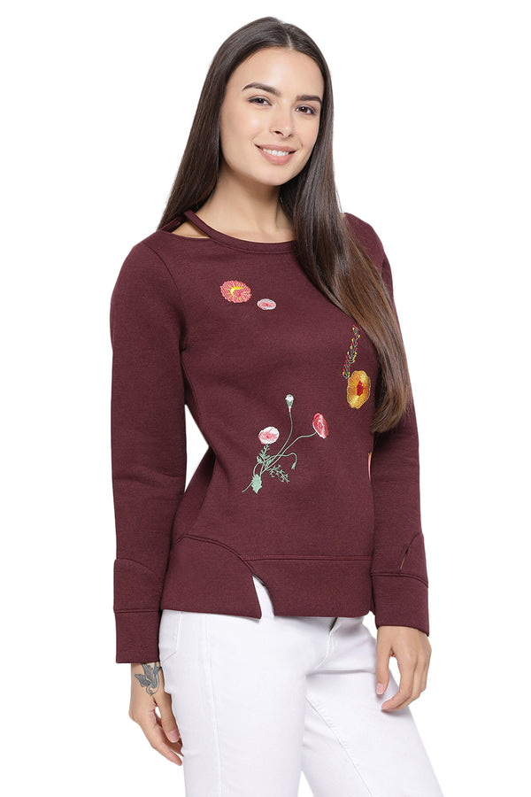 Minimal Night Flora Casual Top(Winter)