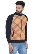 Axmann Cross Checked Zipped Sweatshirt