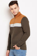 Axmann Color Block Zipper Sweatshirt - MODA ELEMENTI
