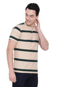 Axmann Round Neck Regular Striped T-Shirt