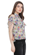 Formal Smart Floral Top