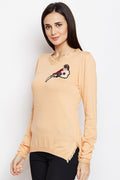 Exotic Flora Casual Winter Top