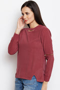 Solid Cut Outs Detailed Top - MODA ELEMENTI