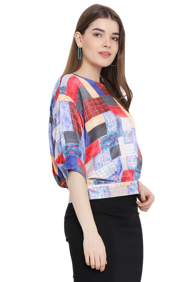 Multicolor Blocked Maze Top
