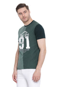 Athletic Printed Round Neck T Shirt