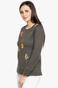 Minimal Night Flora Casual Top - MODA ELEMENTI