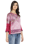 Floral Aura Printed Casual Top