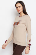 Mandala Print Detail Sweatshirt - MODA ELEMENTI