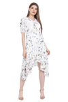 Flying Birds A-Line Midi Dress