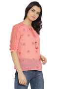 Self Designed Lace Casual Top