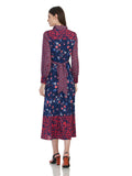 Mesh With Floral Printed Multicolored-Dress