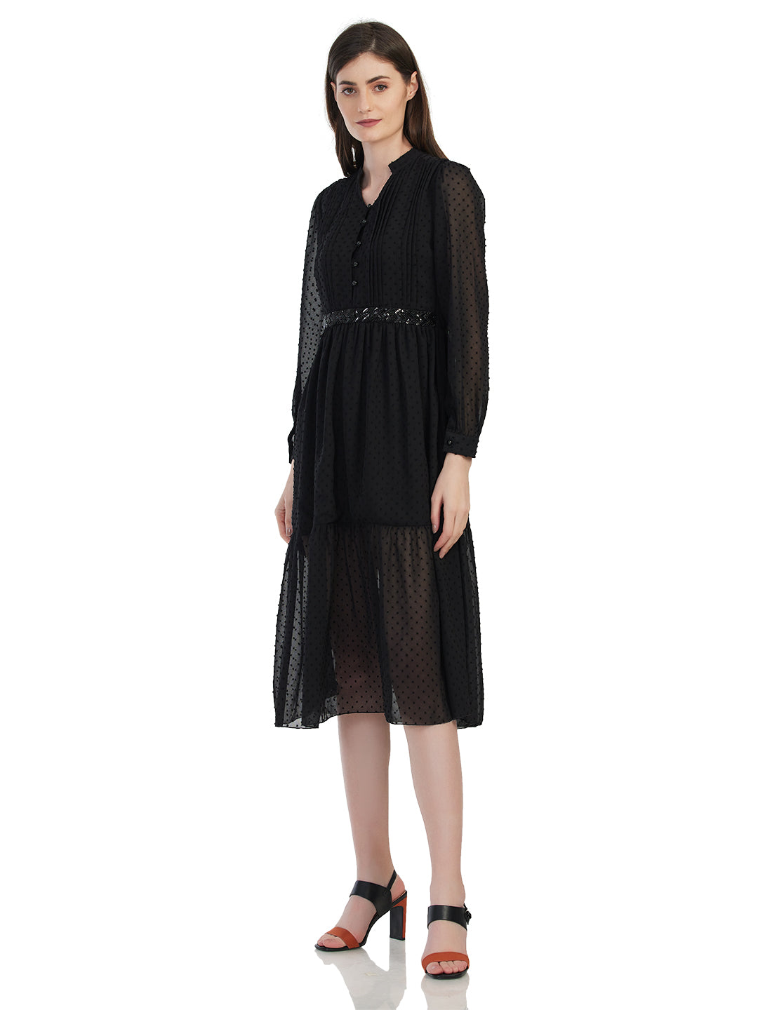 Baudelaire Swing Dress in Hunter Green | Gothic Style Clothing – La Femme  En Noir
